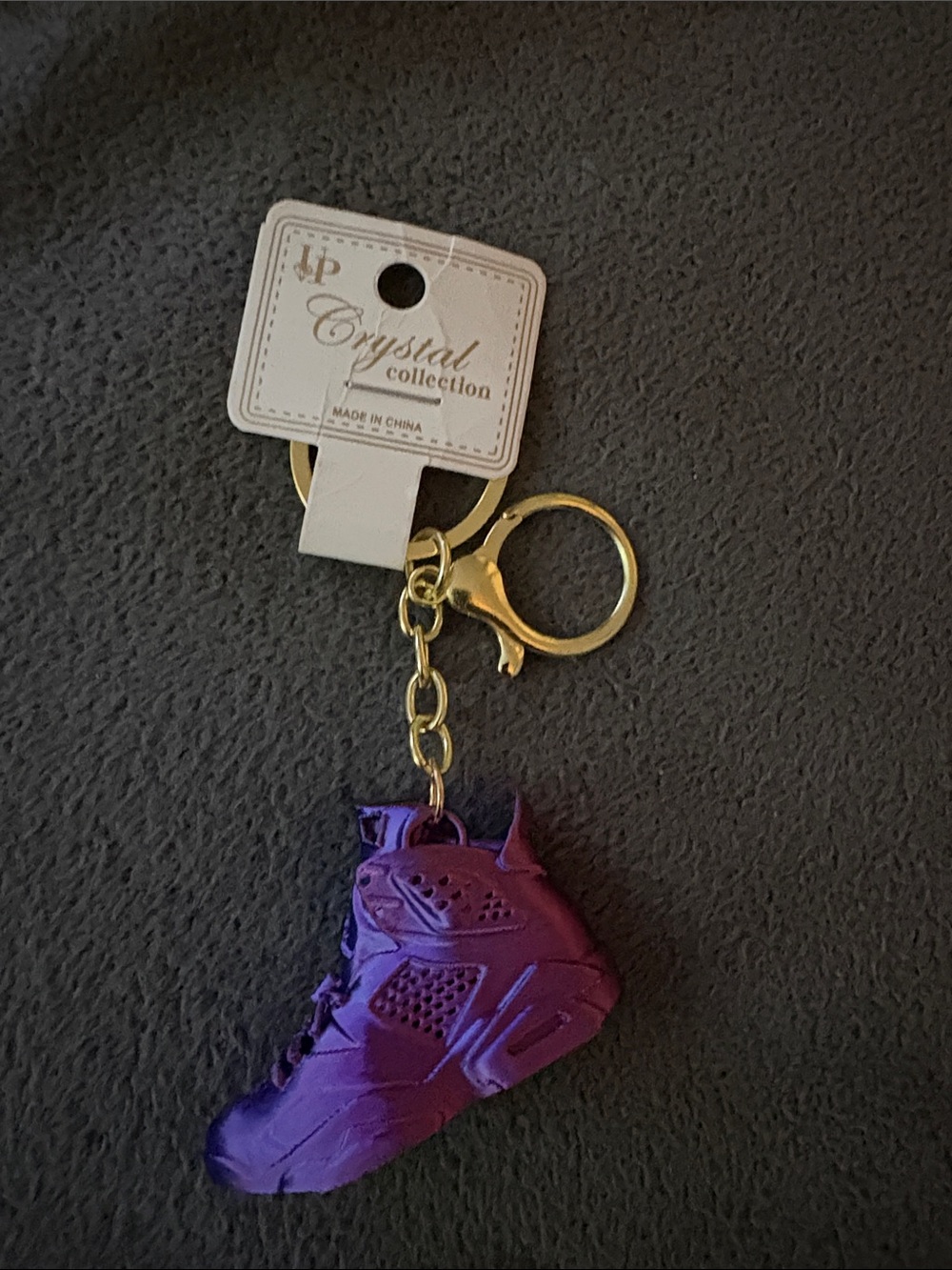 Purple / Blue Multicolor Sneaker Keychain